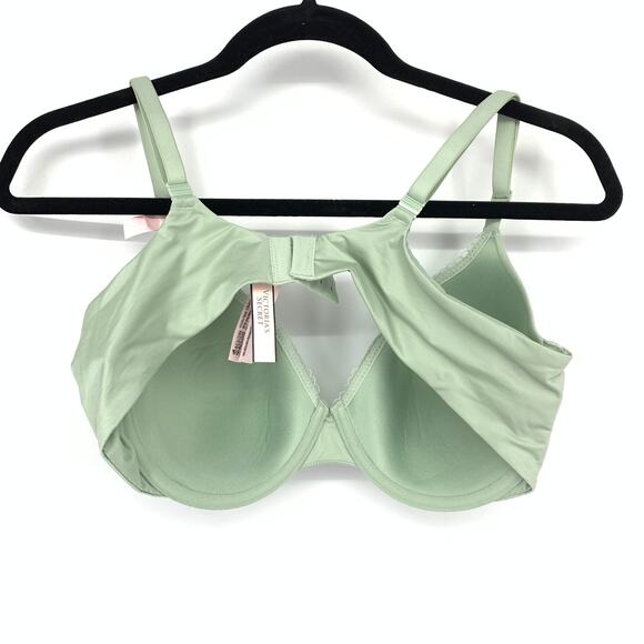 Victorias Secret Body By Victoria Lined Perfect Coverage Bra Womens Sz 38C Green - Picture 2 of 7